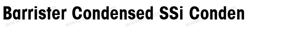 Barrister Condensed SSi Condensed字体转换